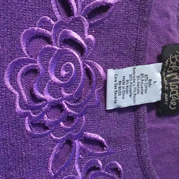 Bob Mackie embroidered sweater - Picture 2 of 8